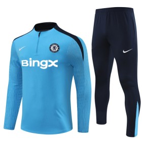 Chelsea Sweatshirt Za Trening Četvrt Zip 2024-25 Plava